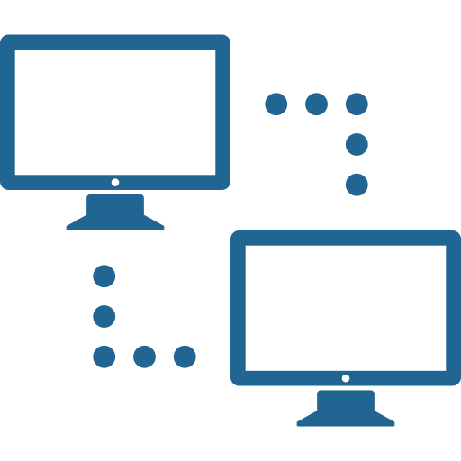 two computers network 2 icon